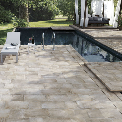 Carrelage en grès cérame - GEOBRICK - Monocibec - finition naturelle / d'intérieur / d'extérieur