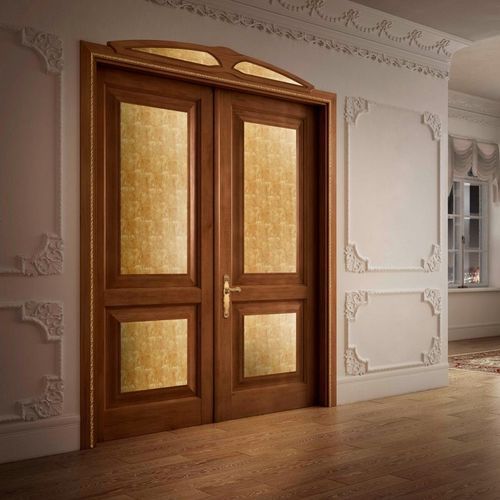 Porte en bois - PRESTIGE  - ROMAGNOLI - d'intérieur / en cuir / battante
