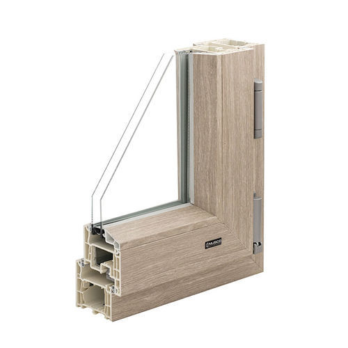 Profilé pour fenêtre en PVC - BASIC73 - Nusco - acoustique / à isolation thermique