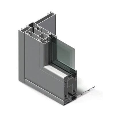 Profilé en aluminium - HX 160 - Nusco - pour fenêtre / pour porte