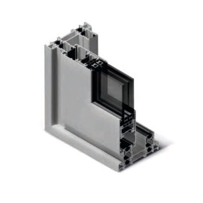 Profilé en aluminium - SX 110 - Nusco - pour fenêtre / pour porte
