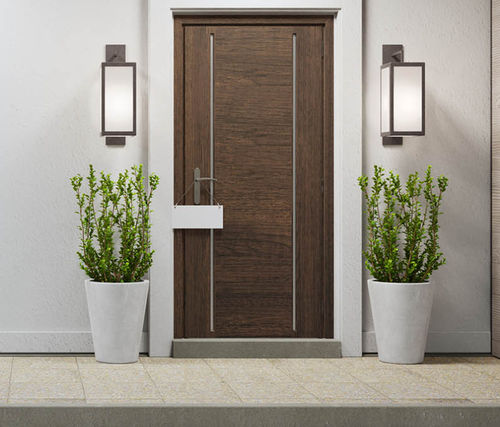 Porte d'entrée - LINE - SPI - en bois / en aluminium / en PVC