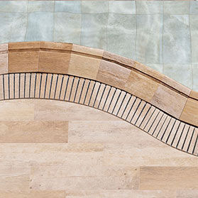 Grille pour caniveau en grès cérame - FLEX  - Rosa Gres - pour espace public / pour piscine