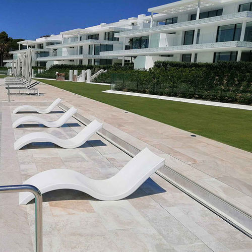 Grille pour caniveau en grès cérame - COMPACT - Rosa Gres - pour espace public / pour piscine