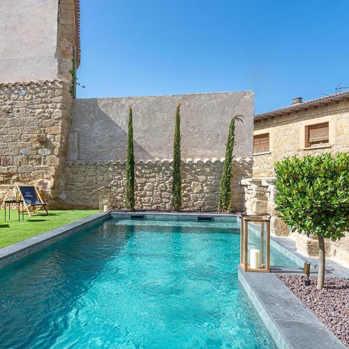 Piscine à débordement - Rosa Gres - sur mesure / antidérapante / d'extérieur