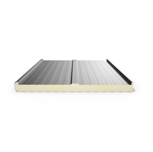 Panneau sandwich pour toiture - DELFOS - EUROPERFIL, SA - 2 faces métalliques / âme en polyisocyanurate PIR / haute résistance