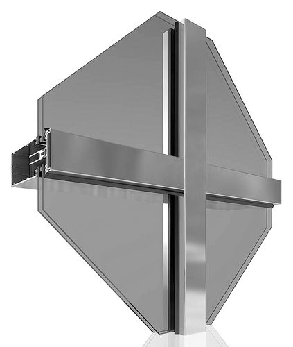 Mur-rideau ossature autoportante - MC60  - Laminex - en aluminium et en verre
