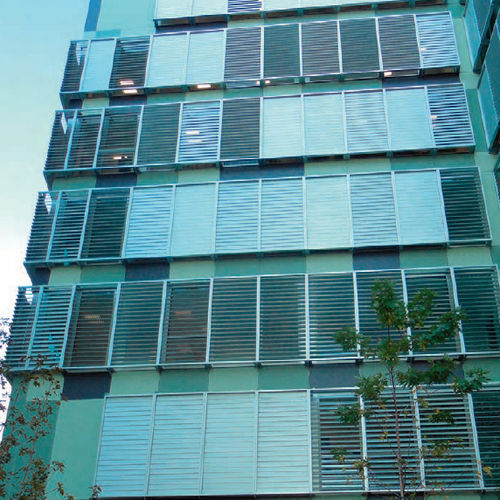 Brise-soleil en aluminium - DUTEC 150R - Durmi - en acier / en polyamide / pour façade