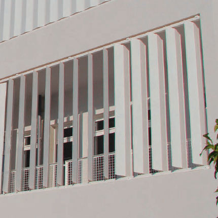 Brise-soleil en aluminium - DUTEC 315H  - Durmi - pour façade / vertical / orientable