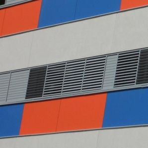 Brise-soleil en aluminium - DUTEC 100R AL - Durmi - pour façade / vertical / orientable