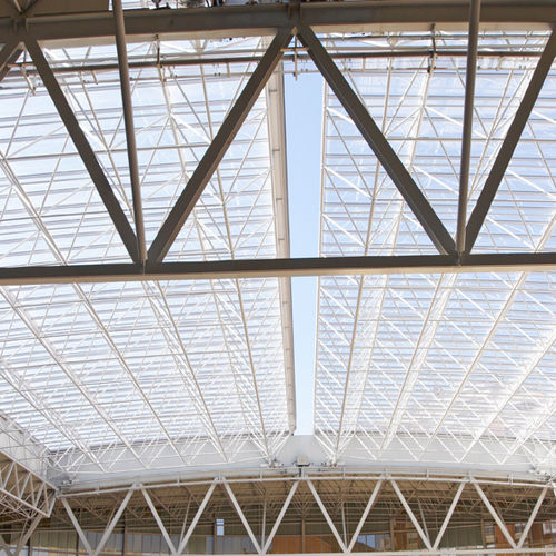 Structure métallique pour toiture rétractile - IRADIER ARENA - Lanik
