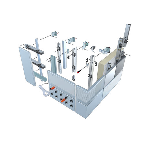 Système de façade en composite - FC - Kalzip - brise-vue / modulaire