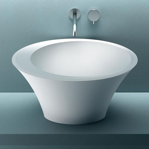 Vasque à poser - SYMPHONY - PLANIT - en Corian® / ovale / sans trou