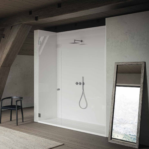 Receveur de douche rectangulaire - EGO - PLANIT - à poser / à fleur de sol / en Corian®
