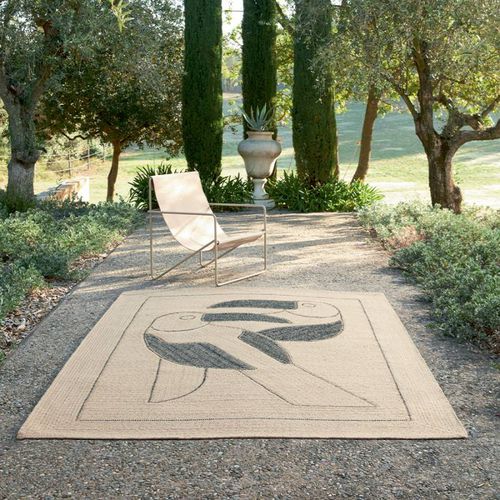 Tapis contemporain - Diego et Frida - Elitis - à motif animalier / en latex / en PET