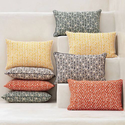 Coussin pour canapé - Azteca - Elitis - rectangulaire / à motif / résidentiel
