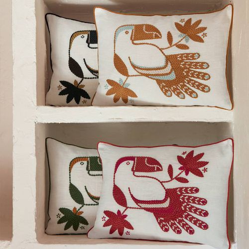 Coussin rectangulaire - Cristobal - Elitis - à motif animalier / résidentiel / en lin