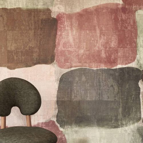 Papier peint contemporain - Palette  - Elitis - en vinyle / à motif / aspect tissu