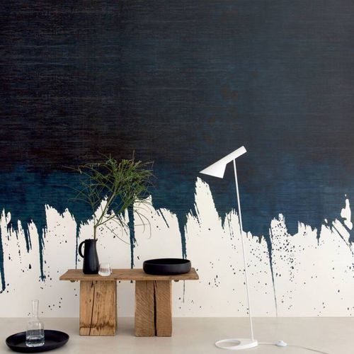 Papier peint contemporain - Crépuscule - Elitis - en vinyle / motif abstrait / aspect papier peint