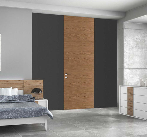 Porte d'intérieur - YUNA - AGOPROFIL S.p.A - en bois / battante / coulissante