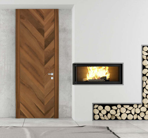 Porte d'intérieur - INLAY ARCADIA - AGOPROFIL S.p.A - en bois / battante / coulissante