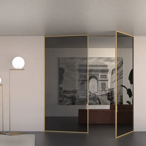Porte d'intérieur - RT - BT2A  - SG - G09 - AGOPROFIL S.p.A - en verre / en aluminium / en aluminium anodisé
