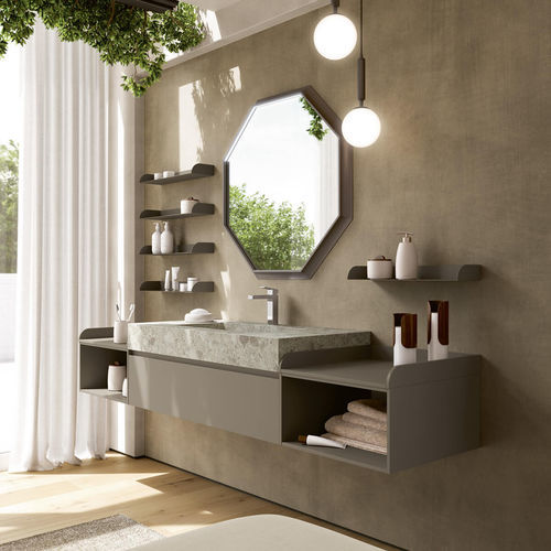 Meuble vasque suspendu - TR104  - RAB ARREDOBAGNO - en HPL / contemporain / sans porte