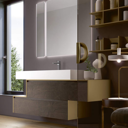 Meuble vasque suspendu - TR106  - RAB ARREDOBAGNO - en HPL / contemporain / sans porte