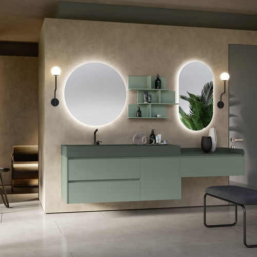 Meuble vasque suspendu - TR110  - RAB ARREDOBAGNO - en HPL / contemporain / sans porte