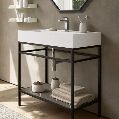 Console pour lavabo en HPL - TR114  - RAB ARREDOBAGNO - en métal laqué