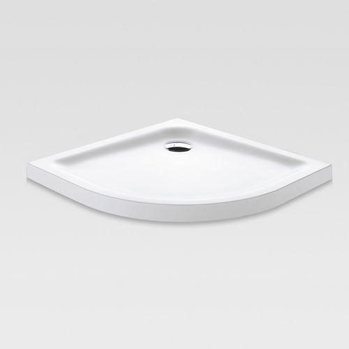 Receveur de douche d'angle - CORIAN® - HAFRO srl - à poser / surélevé / à fleur de sol