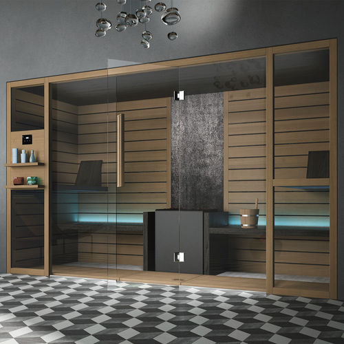 Sauna finlandais - KALIKA - HAFRO srl - résidentiel / en bois / en verre trempé