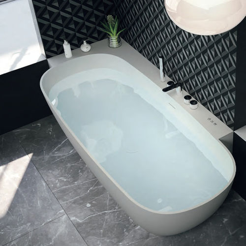 Baignoire ovale - CALLE - HAFRO srl - d'angle / en îlot / intégrée