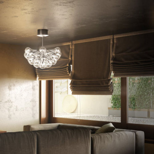Plafonnier contemporain - DROP - alma light - en verre / en fer / à LED
