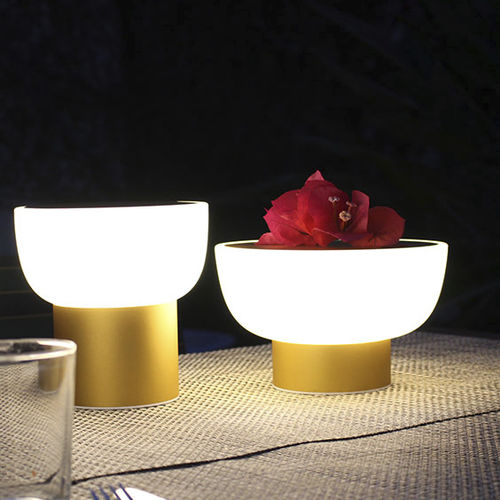 Lampe de table - PATIO - alma light - en aluminium anodisé / en polyéthylène rotomoulé / contemporaine