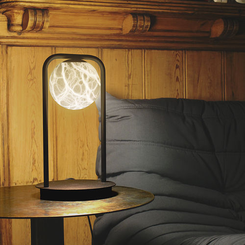 Lampe de table - TRIBECA - alma light - en fer / en albâtre / contemporaine
