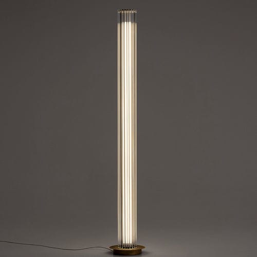 Colonne lumineuse contemporaine - TOTEM I - alma light - en fer / en métal peint / en verre borosilicaté