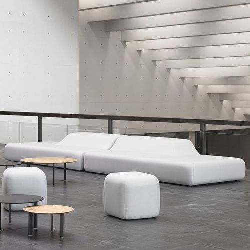 Banquette modulable - SEASON - Viccarbe - contemporaine / en tissu / en cuir