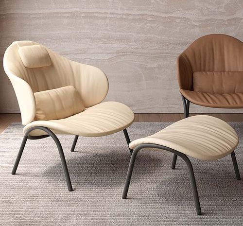 Fauteuil contemporain - FUNDA BOLD - Viccarbe - en tissu / en cuir / en acier