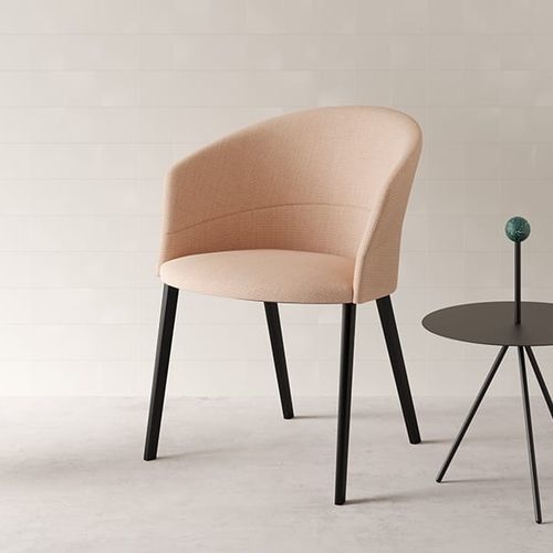 Chaise contemporaine - COPA - Viccarbe - d'intérieur / en cuir / en tissu
