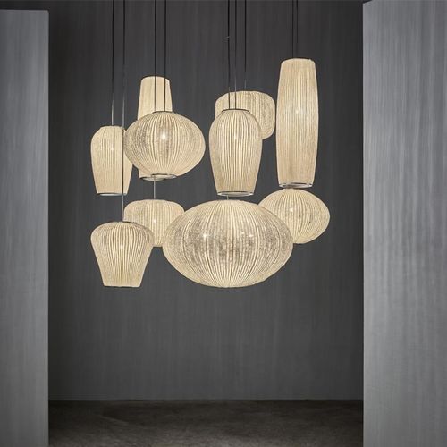 Suspension - Coral Compo Large - a emotional light - en acier peint / en maille d'acier inox / contemporaine