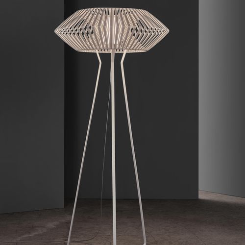 Lampe sur pied - V - a emotional light - en polycarbonate / contemporaine / d'intérieur