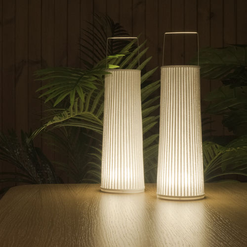 Lampe nomade - HIPATIA - a emotional light - en acier inoxydable / en maille d'acier inox / contemporaine