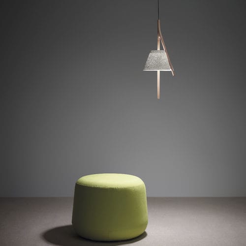 Suspension - CAMBO CM304 - a emotional light - en maille d'acier inox / en bois / design
