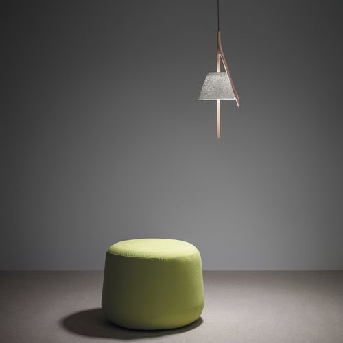 Suspension - CAMBO 304 - a emotional light - en maille d'acier inox / en hêtre / contemporaine