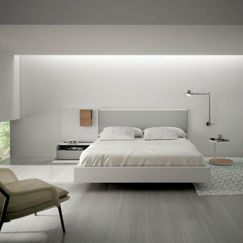 Lit double - KAIROS - Arlex - contemporain / avec tables de chevet / en bois