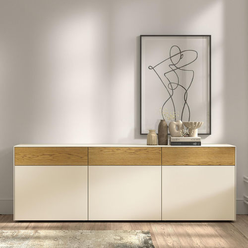 Buffet haut - Freestyle - Arlex - contemporain / en bois laqué / en verre