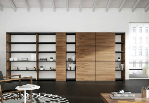 Bibliothèque contemporaine - FREESTYLE - Arlex - professionnelle / pour bureau / en bois