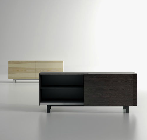 Buffet contemporain - DOMO - Arlex - en bois / avec étagère