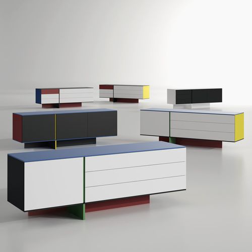 Buffet contemporain - STIJL - Arlex - en bois / en bois laqué